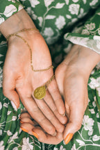 Amma’s Blessing Hand - 18K Gold Plated Pendant