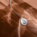 Amma’s Blessing Hand - 925 Sterling Silver Pendant